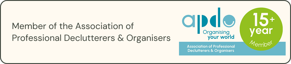 Kimberly Delius is a 15+ year member of the Association of Professional Declutterers & Organisers